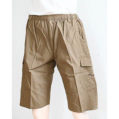 Quần Kaki lửng lưng thun túi hộp nam