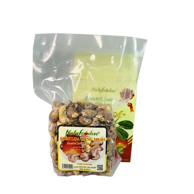 Túi 250g | Hạt Điều Lụa Rang Muối Cao Cấp A+ Giòn Ngon | Natufoodvn