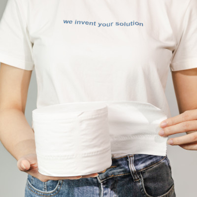 Giấy vệ sinh Ecotissue 3 lớp lốc 6 cuộn không lõi cao cấp mềm dai tự nhiên