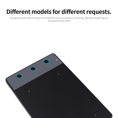 Máy tính bảng vẽ đồ họa chuyên nghiệp Huion H420 với 3 phím tắt 2048 mức Độ nhạy áp lực Bút 4000LPI