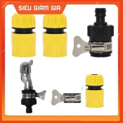 Bộ dây vòi xịt nước rửa xe, tưới cây . tăng áp 3 lần, loại 7m, 10m 206236 đầu đồng, đai, + tặng đai