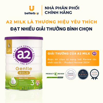 Combo 2 Lon Sữa a2 Milk a2 Gentle Gold Đủ Số Lon 800g