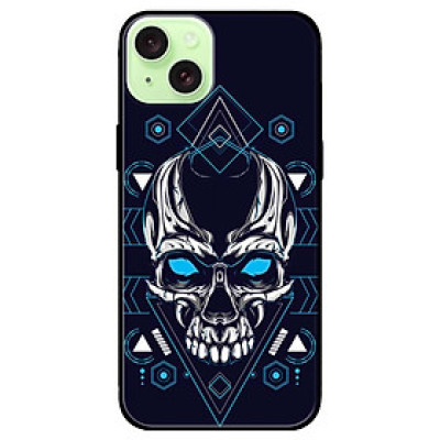 Ốp lưng dành cho Iphone 15 - Iphone 15 Plus - Iphone 15 Pro - Iphone 15 Pro Max - Đầu Lâu Mắt Xanh Dương - Hàng Chính Hãng