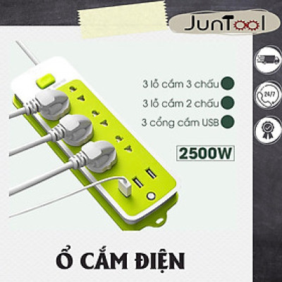 Ổ Cắm Điện Thông Minh Đa Năng Cổng Sạc USB Tiện Dụng Ổ Cắm Điện Chống Giật Thông Minh Kèm Cổng Sạc USB