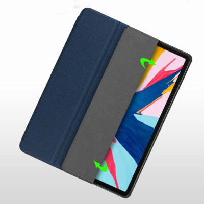 Case Bao da chống sốc cho iPad Pro 11 2022 Chip M2 / 2021 Chip M1 / 2020 hiệu Mutural Yashi Series mặt lưng canvas  có ngăn đựng bút, thiết kế tản nhiệt, cơ chế smartsleep - hàng nhập khẩu