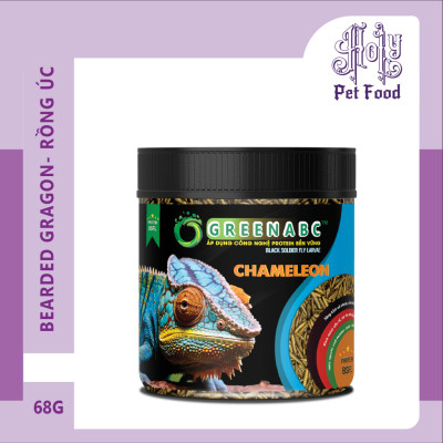 Thức ăn bò sát Tắc Kè Hoa - Chameleon food - Tiêu hóa tốt, Lên màu đẹp, tăng đề kháng - hộp 68g