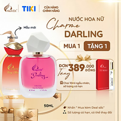 Nước Hoa Nữ CHARME Very Sexy 2024 - DARLING 50ml, Hương Nước Hoa Ngọt Ngào, Âm Áp, Tầng Hương Hoa Huệ, Mật Ong