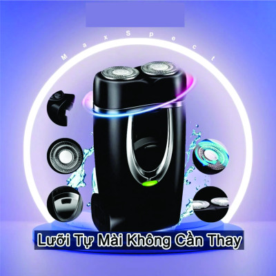 Máy Cạo Râu Sử Dụng Sạc Pin Thông Minh Tiện Lợi Có Lưỡi Dao Kép Tự Làm Sắc, Độ Bền Cao, Cực Sạch