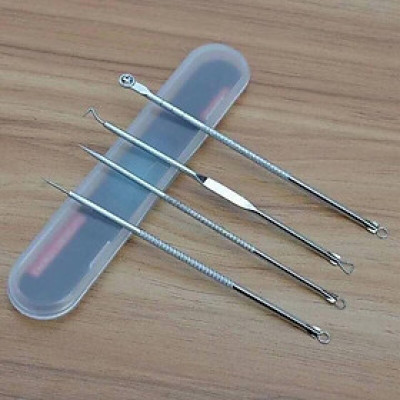 Bộ 4 Cây Nặn Mụn Lấy Mụn 8 Đầu Tiện Lợi Chuẩn Spa