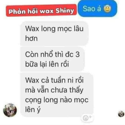 Combo triệt lông wax Shiny handmade và mỡ trăn N