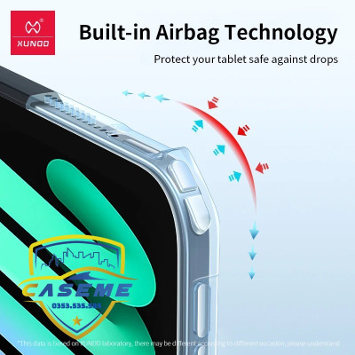 Ốp Lưng Chống Sốc Dành Cho iPad Mini 7 Chính Hãng XUNDD – Tích Hợp Giá Đỡ 3 Chế Độ - Hàng Chính Hãng