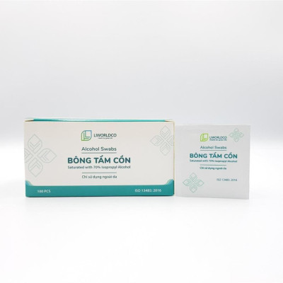BÔNG TẨM CỒN ALCOHOL SWABS - 100 Miếng