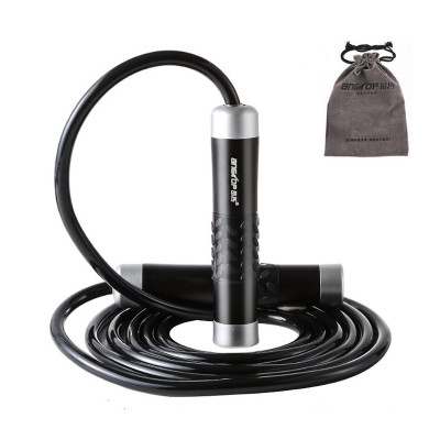 Dây nhảy thể lực CLEACCO trọng lượng nặng 400g , tay cầm kim loại đầm tay ( dùng trong Boxing, Muay Thai ) giúp  đốt cháy calo nhanh  + tặng kèm túi vải BORO SPORT