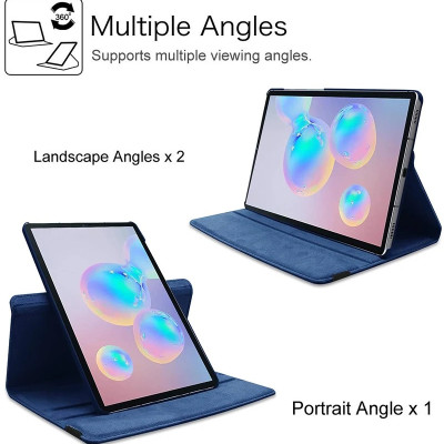 Case bao da chống sốc xoay 360 độ cho Samsung Galaxy Tab S9 / S9 Plus / S9 Ultra hiệu HOTCASE (thiết kế siêu mỏng hỗ trợ Smartsleep, gập nhiều tư thế, tản nhiệt tốt) - hàng nhập khẩu