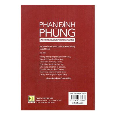 Sách - Phan Đình Phùng - Một Vị Anh Hùng Có Quan Hệ Đến Lịch Sử Hiện Thời - Chính Thông Book