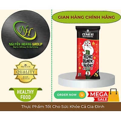 GENKAI - Rong Biển Nướng Cuộn  Vị Cay Nóng 10.8g (3.6g × 3 Cuộn)