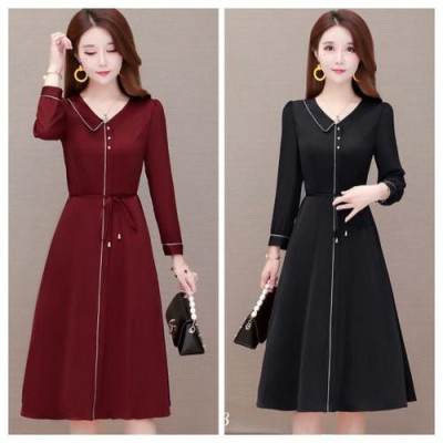 MẪU MỚI ĐẦM XÒE DỰ TIỆC TAY DÀI CỒ CÁCH ĐIỆU SANG TRỌNG ĐỦ SIZE TỪ 40-70KG - D1276