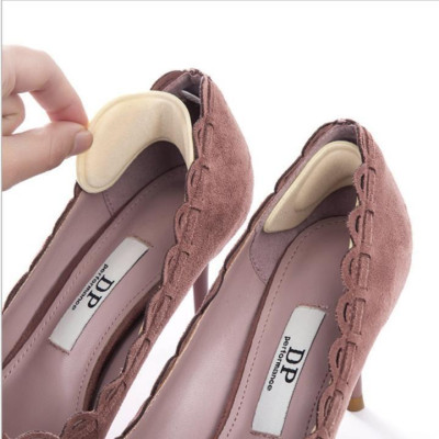 Combo 2 Miếng lót gót giầy hình bướm có keo dán vào giầy 21165 - kaki