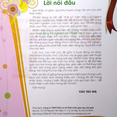 Hoạt Động Trải Nghiệm Với Steam - Lớp 3