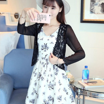 Áo khoác ren tà ngắn 05 C053