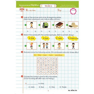Sách - Phiếu Bài Tập Cuối Tuấn Môn Tiếng Anh Lớp 3 - Biên Soạn Theo Chương Trình GDPT Mới - Hồng Ân