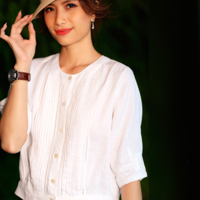 Áo Croptop Linen Jax TOP188 Thời trang thiết kế Hity