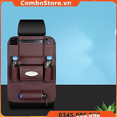 Túi treo đồ sau ghế ô tô da simili - Túi để đồ treo sau lưng ghế xe hơi da simili
