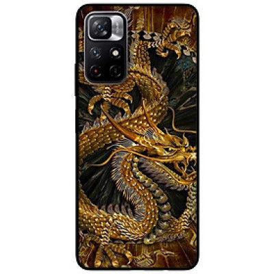 Ốp lưng dành cho Xiaomi Redmi Note 11 5G - Redmi Note 11T - Redmi Note 11S - Rồng Nền Đen