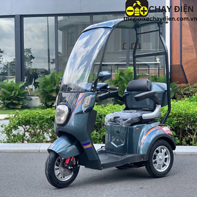 XE 3 BÁNH ĐIỆN LIXI PRO CÓ MÁI CHE
