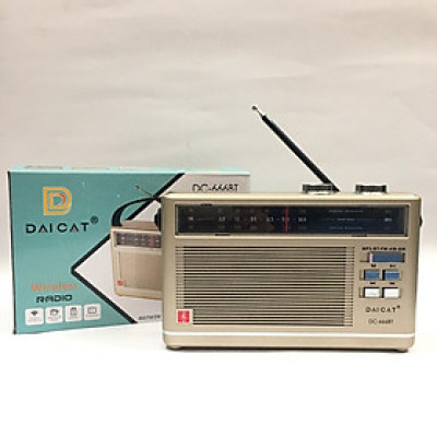 ĐÀI FM Radio DC-666BT- Bluetooth Đa Chức Năng Loa To Sang Trọng -Hàng Chính Hãng BH:12Tháng