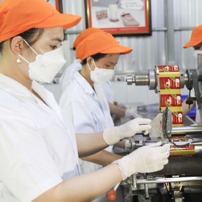 Kẹo dừa sáp VICOSAP vị phô mai kem kẹo mềm dẻo ít đường đặc sản Trà Vinh hộp 100g