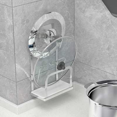 Kệ để nắp nồi 3 tầng inox 304 dán tường đa năng Hobby home decor TT05