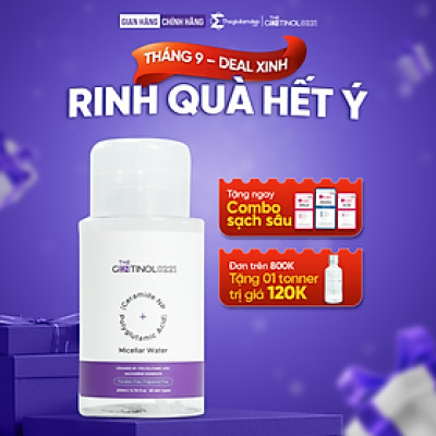 Nước tẩy trang giúp loại bỏ các lớp trang điểm, bụi bẩn, hỗ trợ làm sạch bã nhờn, mụn đầu đen The Gentinol 0221 200ml