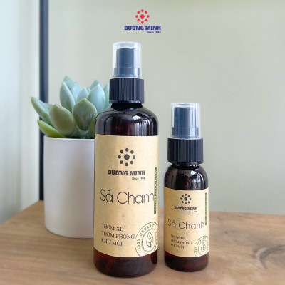 Chai xịt thơm sả chanh Dương Minh tinh dầu tự nhiên khử mùi, thơm xe, thơm phòng, thư giãn