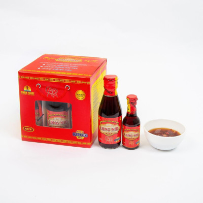 Combo 3 chai Nước mắm sạch cá cơm nguyên chất  Long Nhi 45 độ đạm 60ml/chai