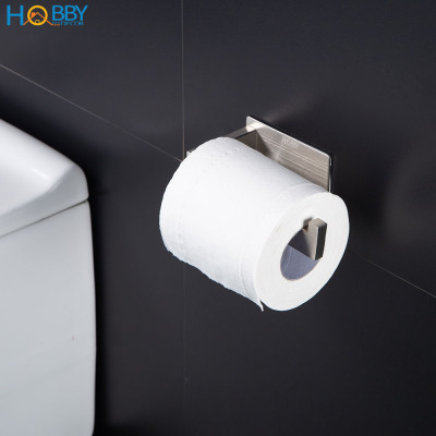 Kệ để cuộn giấy vệ sinh dán tường inox 304 Hobby Home Decor G12 có keo