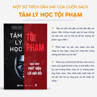 Sách - Tâm Lý Học Tội Phạm - Nghệ Thuật Phát Hiện Lời Nói Dối - MCBooks