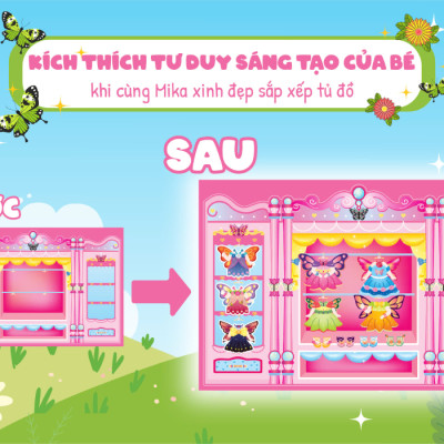 Combo Trò Chơi Sắp Xếp Tủ Đồ Cùng Mika Xinh Đẹp (Bộ 5 Cuốn) - MEGA