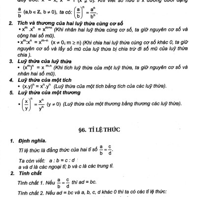 500 Bài Toán Chọn Lọc Đại Số Lớp 7