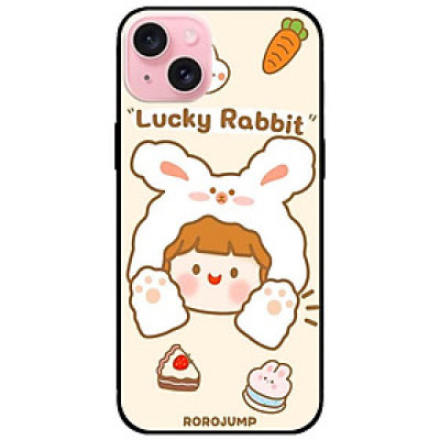 Ốp lưng dành cho Iphone 15 - Iphone 15 Plus - Iphone 15 Pro - Iphone 15 Pro Max - Búp Bê Thỏ Bánh - Hàng Chính Hãng