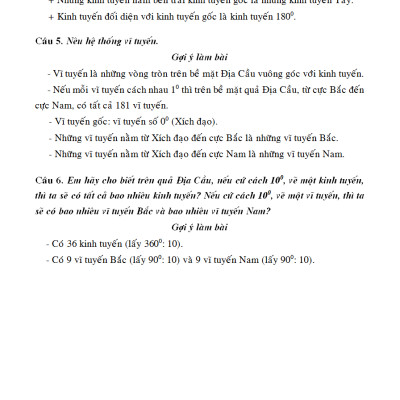 Sách Bồi Dưỡng Học Sinh Giỏi Địa Lí 6 (Biên Soạn Theo Chương Trình Mới) _KV