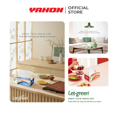 Combo Hộp Khăn Giấy Lụa LET-GREEN, 160 Tờ/Hộp