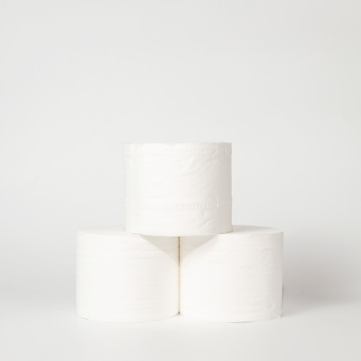 Giấy vệ sinh Ecotissue 3 lớp lốc 6 cuộn không lõi cao cấp mềm dai tự nhiên