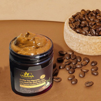 Tẩy tế bào da chết toàn thân từ hạt Cà phê xay nhuyễn và Dầu dừa Tabaha 250ml