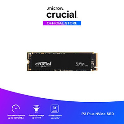 SSD CRUCIAL P3 Plus Gen 4 NVMe 1000GB - CT1000P3PSSD8 - HÀNG CHÍNH HÃNG