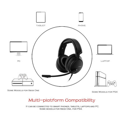 Tai nghe chơi game NUBWO N12 dành cho máy tính xách tay PC có Mic khử tiếng ồn Điều khiển âm lượng AUX 3,5 mm