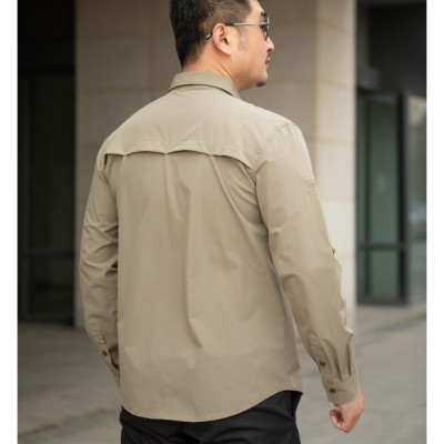 Áo sơ mi chiến thuật co giãn_nhanh khô_dã ngoại_phượt