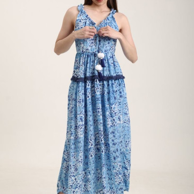 Maxi Boho Phối Ren Cao Cấp Isla Bonita