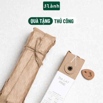 Nhang Thủ Công Thông Đà Lạt 3 Lành Hộp 30 Que 100 % Tự Nhiên Tặng Kèm Đế Chăm Không Hóa Chất Xông Thơm