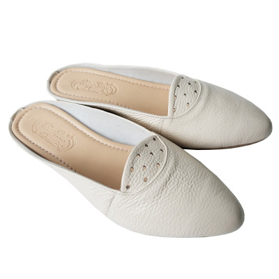 Dép Sục Nữ Da Bò Thật BIGGBEN Cao 3 phân SBN53